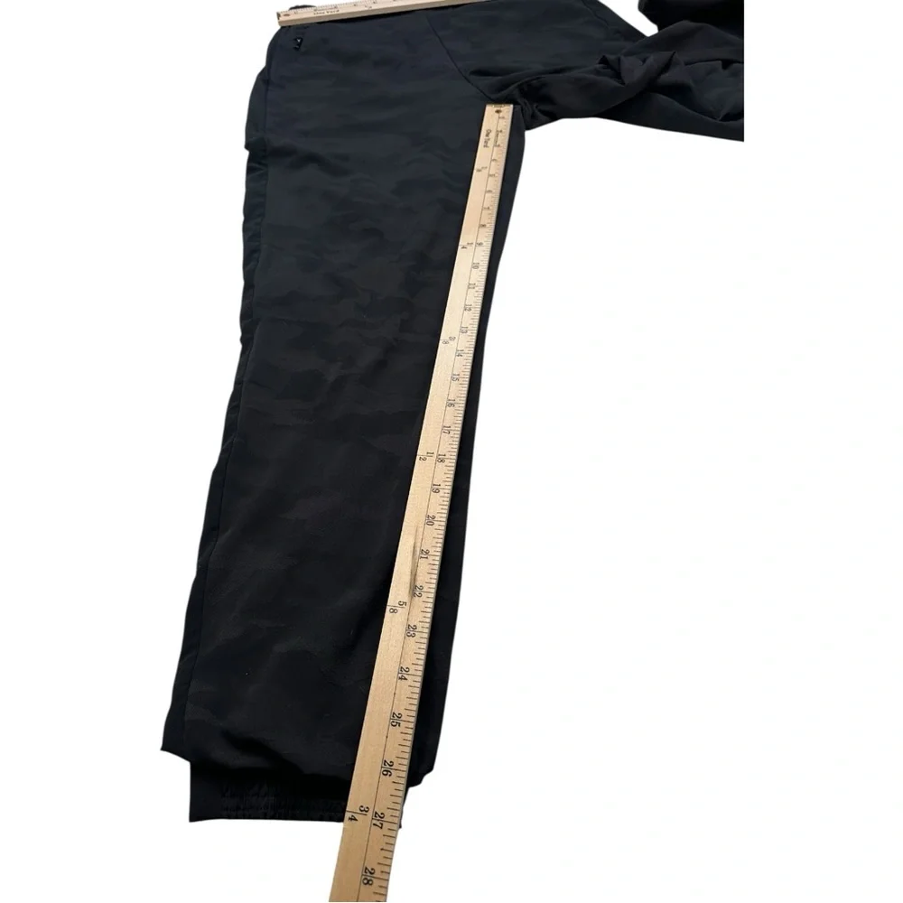 Athleta Brooklyn Textured Lined Black Camo Lux Jogger 6 ‎ #631615